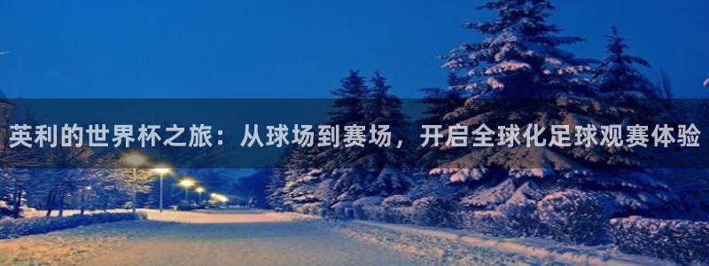世预赛直播：英利的世界杯之旅：从球场到赛场，开启全球化足球观赛体验
